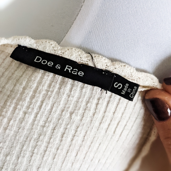 Boho Doe & Rae cream Detailed Long Sleeve - Picture 6 of 6